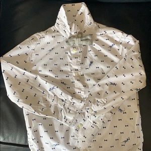Button down billy bandit shirt with bow tie